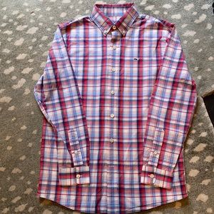 Vineyard vines whale shirt button down M